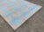 Handmade Cotton Area Rug Natural Vegetable Dyed Reversible Beige Blue Tile Pattern Rug - 9'x12' For Sale - Image 6 of 11
