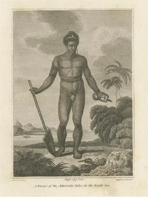 Cooke, Figure of the Admiralty Isles in the Bismarck Archipelago, 1801, Print