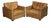 Tan Leather Armchairs by Timothy Oulton Viscount For Sale