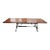 Dennis & Leen Baroque Style Walnut Oak Mahogany Parquetry Trestle Dining Table For Sale