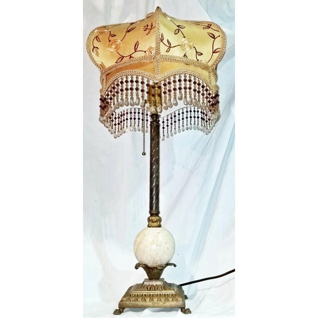 1980s 1980s Victorian Hand-Made Table Lamp For Sale - Image 5 of 9