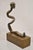 Sheryl C. Benjamin Brutalist Modern Abstract Bronze Serpent Figure Sculpture For Sale - Image 12 of 12
