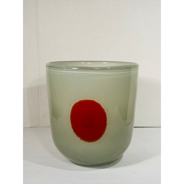 Abstract Henry Dean Signed Massive Glass Vessel For Sale - Image 3 of 9