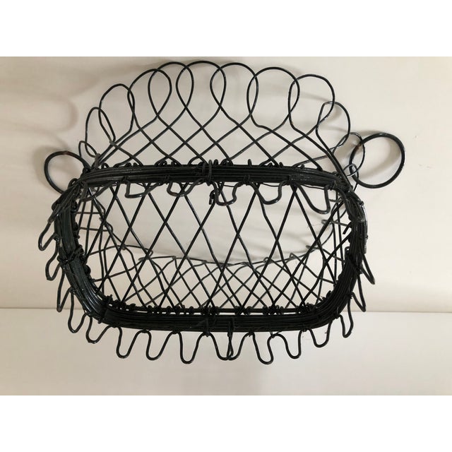 Antique Handmade Wire Basket Chairish