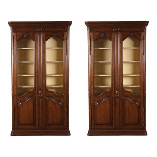 Mid 20th Century Pair of Auffray & Co. Nyc French Bibliotheques For Sale