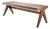 Civil Bench in Wood and Woven Viennese Cane by Pierre Jeanneret for Cassina For Sale