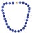 19" Vintage 14k clasp 14-15mm lapis lazuli beaded necklace For Sale