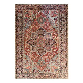 Antique Persian Heriz/Serapi Carpet, 8.3x11.7 For Sale