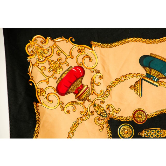 Vintage Italian Scarf Shawl with Luxury Writing Instruments Italy For Sale - Image 10 of 12