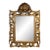 Large Italian Carved Giltwood Mirror With Shell Pediment and Acanthus Surround, c.1960 For Sale