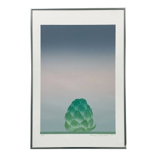 1984 Shunji Sakuyama Signed Artichoke Lithograph – Rare Artist's Proof (Framed) For Sale