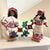 Vintage Native 2 Set Traditional Mexican Huichol Hand-Decorated Dolls -14 Inches For Sale - Image 9 of 11