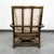 Wood Mid Century Modern Lounge Chair McGuire Bamboo Boho Swivel Rattan Basket For Sale - Image 7 of 12