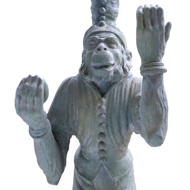 Light Green Juggling Monkeys, Pair For Sale - Image 8 of 9