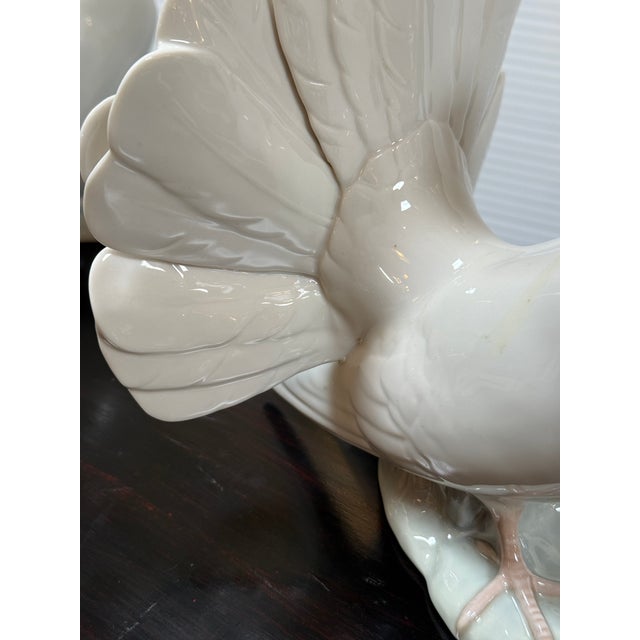 Realism Lladró Paloma Grande Porcelain Figurines, Pair For Sale - Image 3 of 12