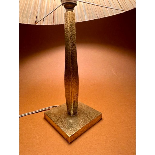 Hammered Table Lamp, 1950 For Sale - Image 4 of 8