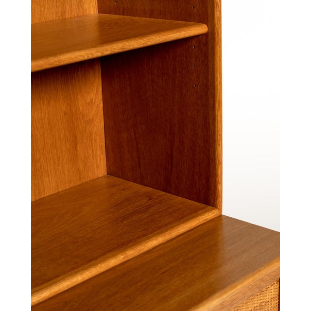 Wood Norrland Bookcase by Alf Svensson for Bjästa Möbelfabrik, Sweden, 1960s For Sale - Image 7 of 10
