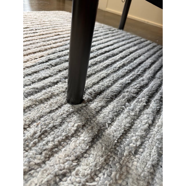 Animal Skin Brown Leather Sofa by West Elm For Sale - Image 7 of 9