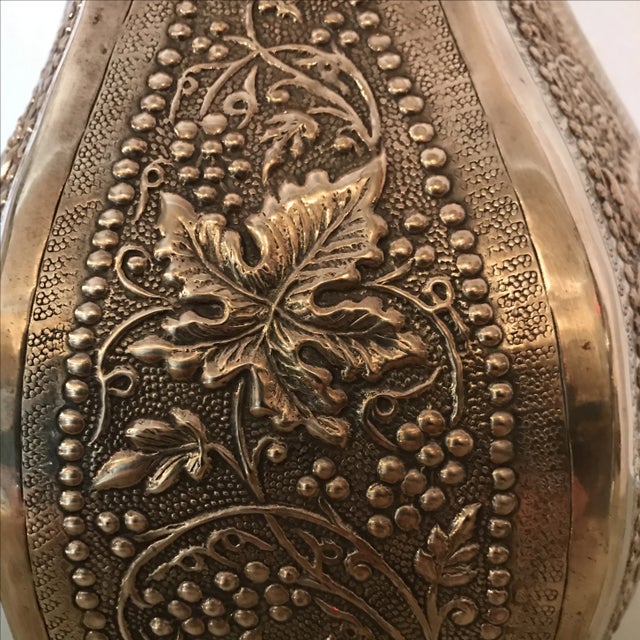 French Country French Silver Plate Handmade Vase For Sale - Image 3 of 5