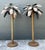 This striking pair of vintage palm tree sculptures is a masterful expression of Hollywood Regency flair and artisanal...
