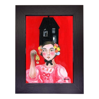 Beekeepers Daughter, Inseparable II Mid Century Modern Portrait by Alexandra Swistak For Sale