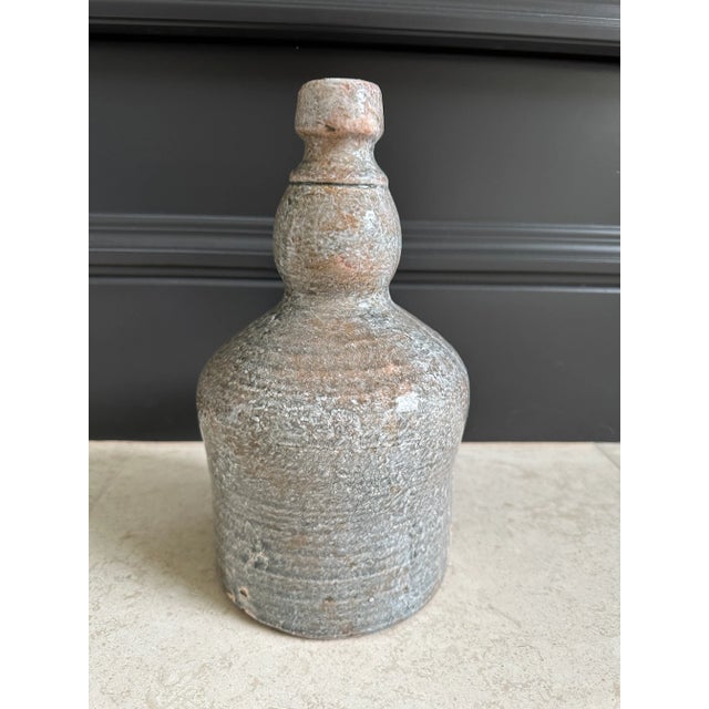 Vintage 1970’s Rustic Studio Pottery Vase For Sale - Image 4 of 11