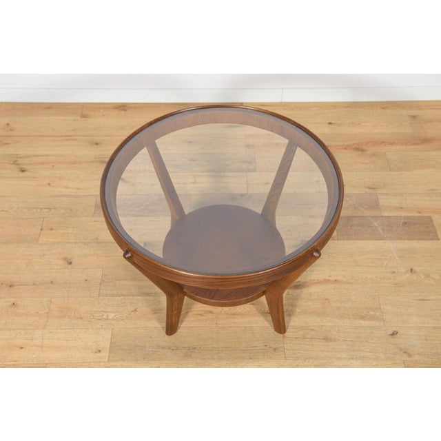 1940s Oak & Glass Coffee Table by Karel Kozelka & Antonin Kropacek for Interior Praha, Czechoslovakia, 1940s For Sale - Image 5 of 12