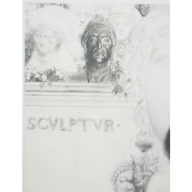 Gustav Klimt, Nude, The Allegory of Sculpture, Lithograph For Sale - Image 14 of 16