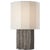 Modern Anne-Marie Barton by Visual Comfort Signature Fumar 18" Table Lamp in Ridged Graphite with Bouclé Shade For Sale - Image 3 of 3