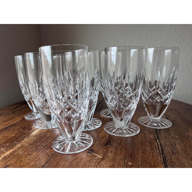 Transparent Late 20th Century Waterford Crystal Lismore Pattern Ice Tea Glasses - Set of 8 For Sale - Image 8 of 11