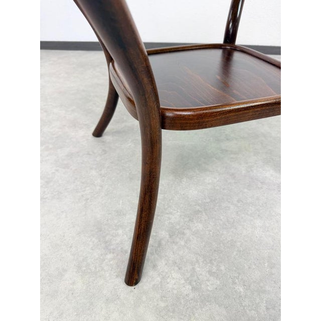 Art Nouveau Bentwood Card Table Model No. 8 from Gebrüder Thonet, 1920s For Sale - Image 10 of 12