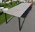 Gray Brown Jordan Adapt 96” Outdoor Dining Table – Nebbia Dekton Stone Top – Contemporary Aluminum Frame For Sale - Image 8 of 9