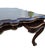 Wood 1990s Marge Carson Lether Top Game Card Table French Louis XV Style Rocco Desk For Sale - Image 7 of 18