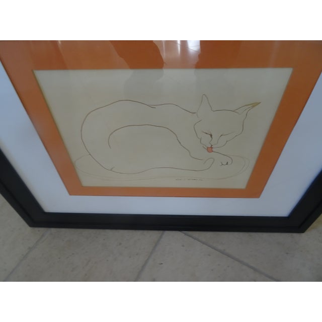 Arts & Crafts 1970s Sleeping Kitty by Shawn Brooks For Sale - Image 3 of 6