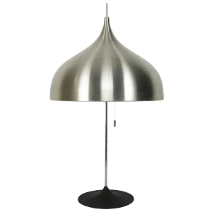 Mid-Century Modern Silver Colored Mushroom-Shaped Table Lamp by Doria Leuchten Germany