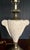 Vintage Neoclassical Faux Marble Ceramic & Brass Urn Table Lamp For Sale - Image 4 of 12