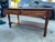 French Country Antique Arts and Crafts Oak Library Desk Writing Table Wirh Shelf Mission Style For Sale - Image 3 of 18