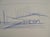 Modern Bernard Buffet, Provence, Landscape with Mountains, Original Ink Drawing For Sale - Image 3 of 8