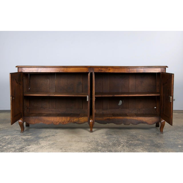 Early 19th Century 19th Century French Louis XV Style Oak Sideboard Enfilade Buffet For Sale - Image 5 of 12