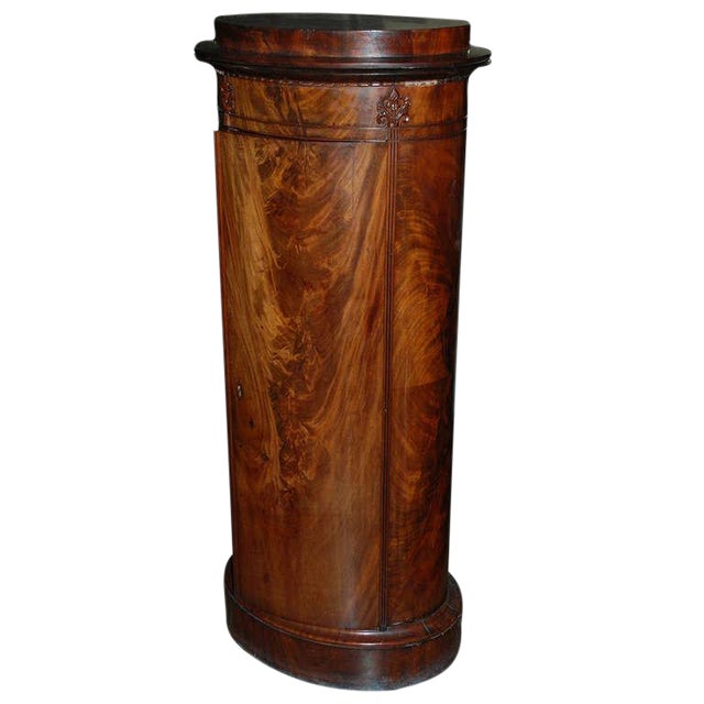 Mid 19th Century Danish Mahogany Pedestal Cabinet Chairish