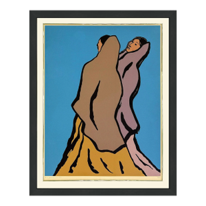 r.c. Gorman, Walking Women (Framed, Large Hand Signed Lithograph), 1979