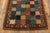 Textile 1880s Antique Multicolor Folk Art Checkerboard "X" Motif American Hooked Rug For Sale - Image 7 of 8