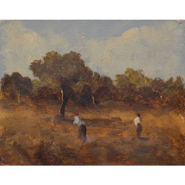 Antonio Leto, Landscape, 1890s, Oil on Board For Sale - Image 3 of 3