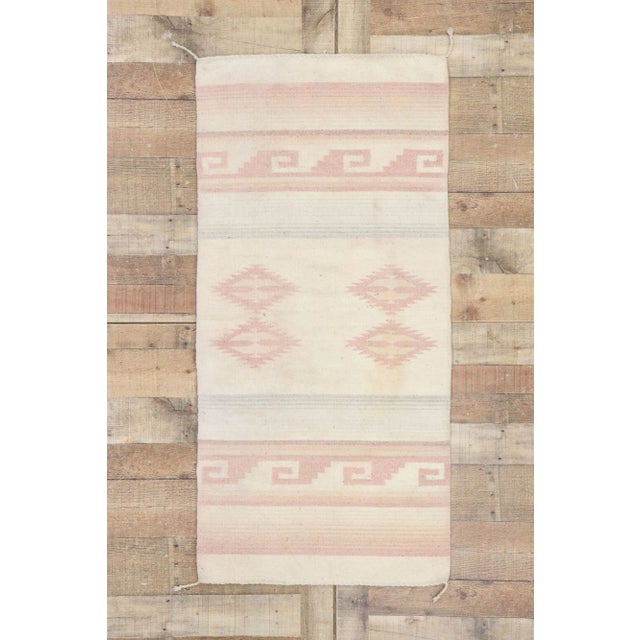 Beige Vintage Chinle Navajo-Style Kilim Rug - 02'05 X 04'11 For Sale - Image 8 of 9