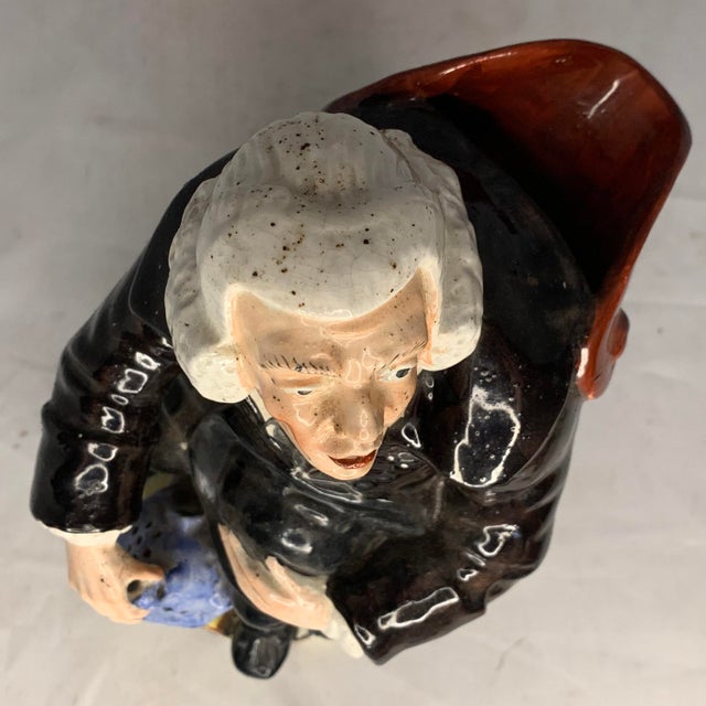 Brown Antique Staffordshire Night Watchman Toby Jug: George Whitfield, c. 1810-1830 For Sale - Image 8 of 10