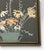 1950s Vintage Small Floral Painting With Orginal Black/Gold Frame For Sale - Image 5 of 8