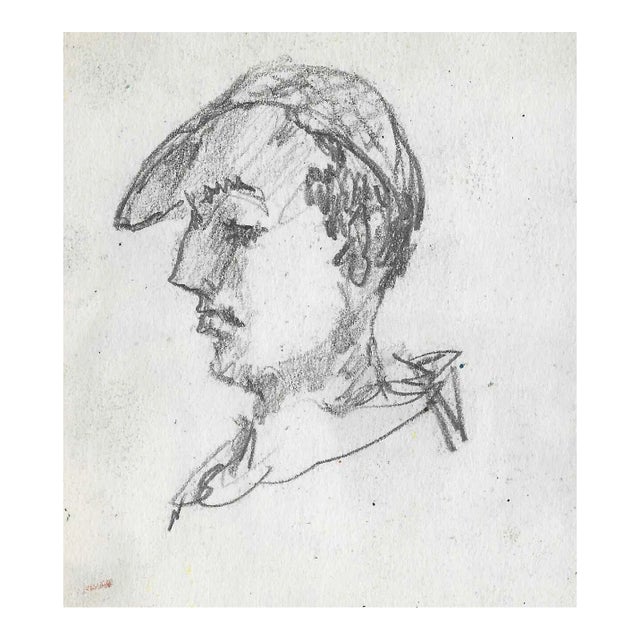 Alexandra Merker Self Portrait Drawing For Sale