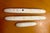 Ceramic Vintage Carnivale McCarty of Memphis Signed White Pottery Set of 3 Olive Trays For Sale - Image 7 of 12