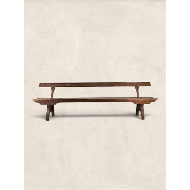 Late 19th Century Antique English Large Reversible Back Tram Bench, 9’ Long For Sale In Tampa - Image 6 of 16