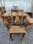 1980s Solid Pine Wood Dining Set For Sale - Image 12 of 12